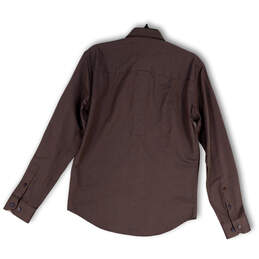 NWT Mens Brown Long Sleeve Spread Collar Button-Up Shirt Size Medium alternative image