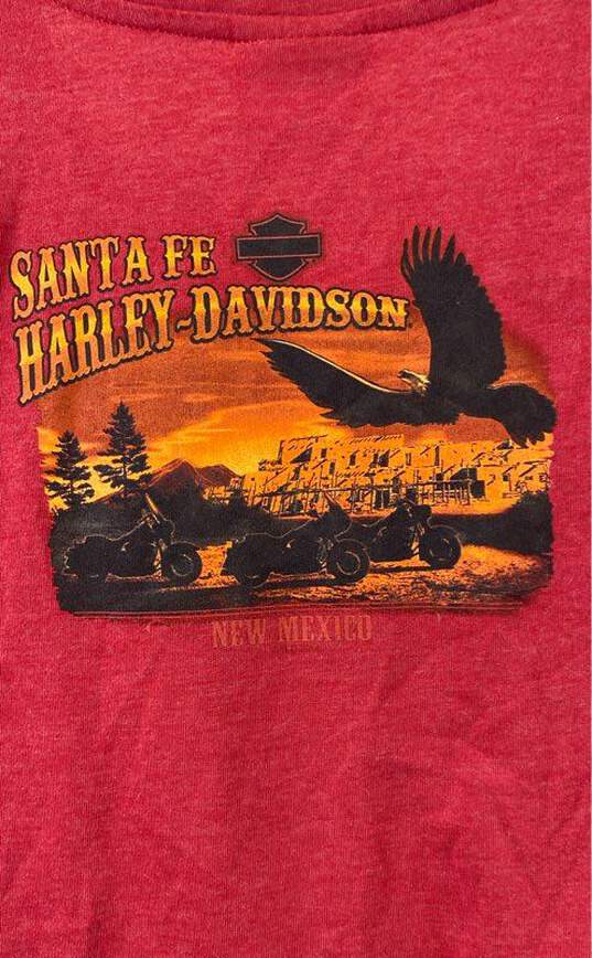 Harley Davidson Red T-shirt - Size Medium image number 4