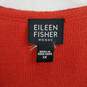 Eileen Fisher Woman orange melange zip front wool blend vest 1X plus image number 4