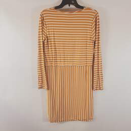 Dolan Anthropologie Women Gold Striped Dress S NWT alternative image