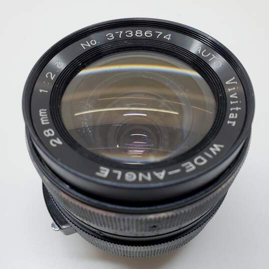 Vivitar Wide Angle 28mm Diameter Camera Lens Untested For Parts/Repair image number 2