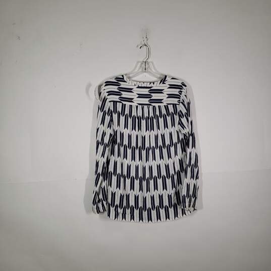 Womens Geometric Terra Long Sleeve V-Neck Tunic Blouse Size Medium image number 2