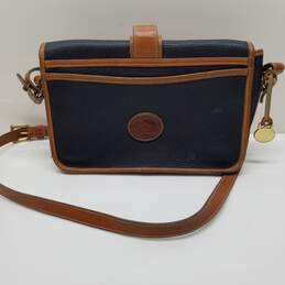 AUTHENTICATED Dooney & Bourke Equestrian Black Leather Vintage Crossbody Bag alternative image