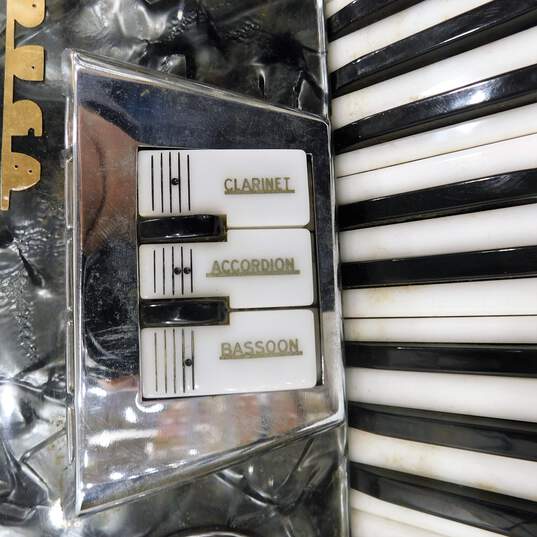 Lo Duca Bros. Brand Midget/100 Model 41 Key/120 Button Piano Accordion w/ Case (Parts and Repair) image number 26