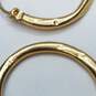 10K Gold Single Hoop Earrings 3.6g image number 4