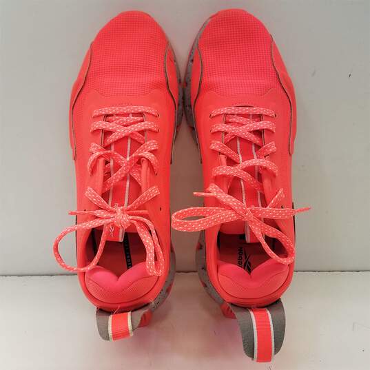 Reebok Zig Dynamica Adventure Orange Flare Speckled Athletic Shoes Women's Size 10 image number 6