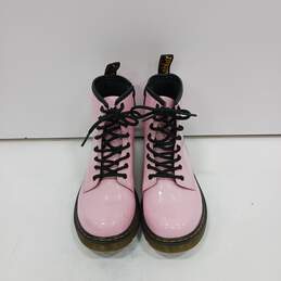 Doc Marten Pink Lace Up Combat Boots Men Size 4 Women Size 5