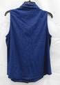 J.Mclaughlin Brynn Sleeveless Shirt Navy Blue Wmns sz L image number 2