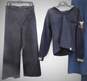 Vintage Wool Navy Dress Uniform Size Mens 42L Jacket & 33R Laced Back image number 1