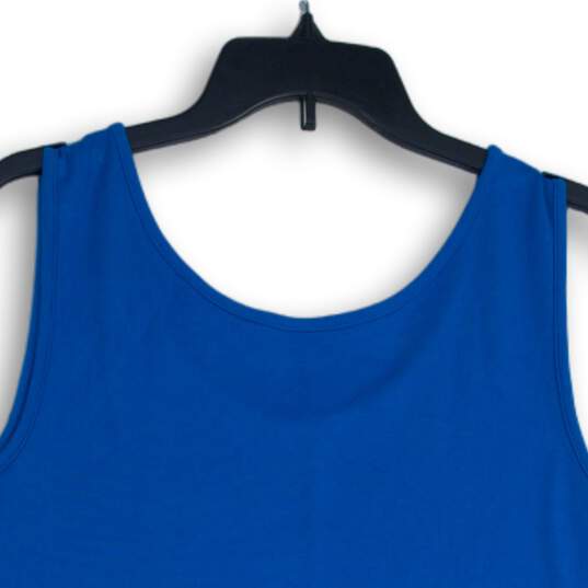 Lands' End Womens Blue Scoop Neck Sleeveless Pullover Tank Top Size Large image number 4