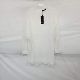 Nasty Gal White Bridal Fine Fringe Batwing Mini Dress WM Size 0 NWT