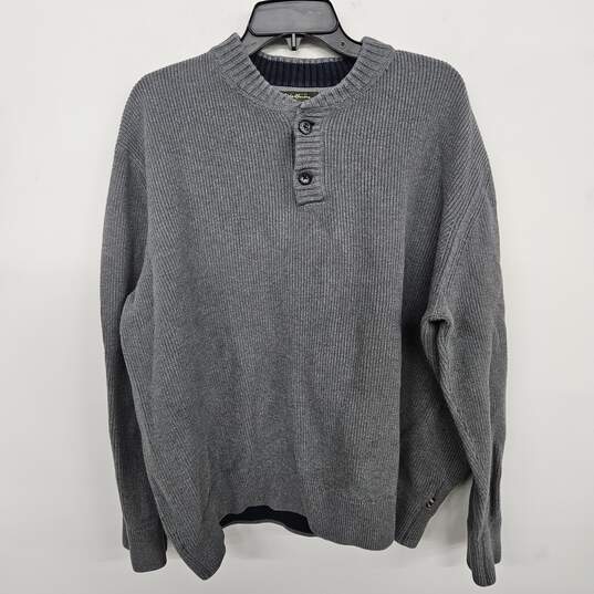 Combed Cotton Henly Pullover Sweater image number 1