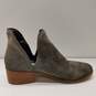 Steve Madden Laramie Gray Suede Cutout Ankle Boots Shoes Women's Size 8 M image number 1