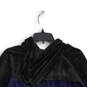 Womens Black Colorblock Long Sleeve Drawstring Pullover Hoodie Size XXL image number 4