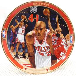 Michael Jordan "Bulls in Five" Bradford Exchange Plate w/ COA alternative image