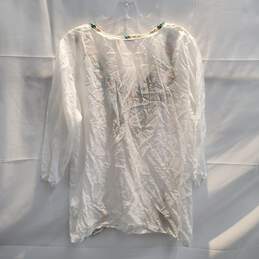 Johnny Was Embroidered Pullover Top Size L alternative image