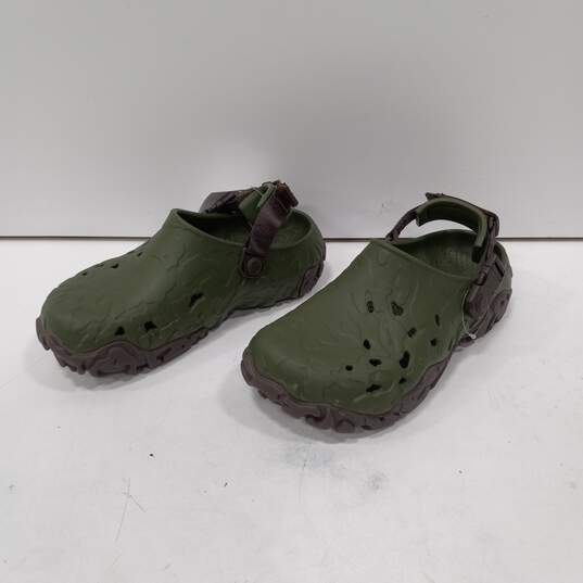 Men's Crocs All-Terrain Atlas Cogs Army Green Marketing Sample M6 W8 image number 1
