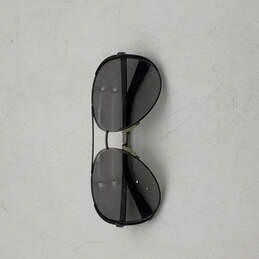 Womens Black Full-Frame Gunmetal UV Protection Classic Chelsea Sunglasses