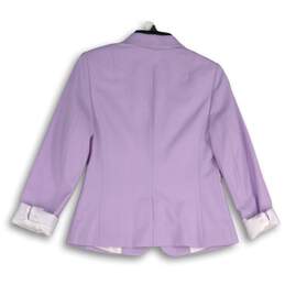 NWT Banana Republic Womens Lavender Roll Tab Sleeve One-Button Blazer Size 0 alternative image