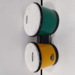 Green and Yellow Bongo Drums