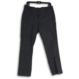 NWT Mens Gray Flat Front Slim Fit Straight Leg Khakis Pants Size 32 X 29