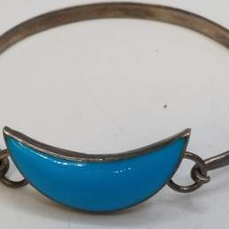 Sterling Silver Turquoise-Like Tension 6-6.5in Bracelet Bundle 2pcs 20.0g alternative image