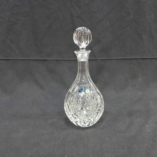 Bohemia Cut Crystal Decanter w/ 2 Glasses image number 2