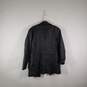 Mens Leather Long Sleeve Pockets Full Zip Motorcycle Jacket Size Small image number 2