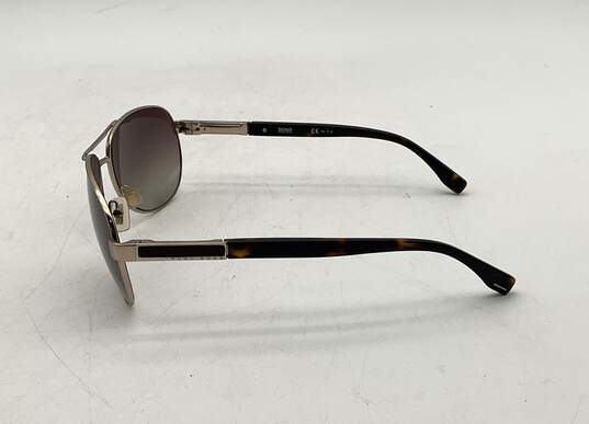 Hugo Boss 0705/P/S Men's Polarized Brown and Gold Sunglasses image number 4