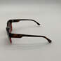 Womens DL0012 Black Red Tortoise Full Rim Wayfarer Sunglasses With Case image number 5