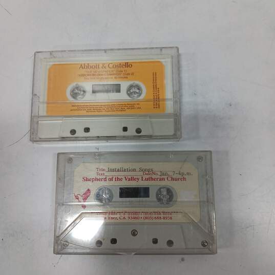10pc. Vintage Lot of Assorted Cassette Tapes w/Case image number 4