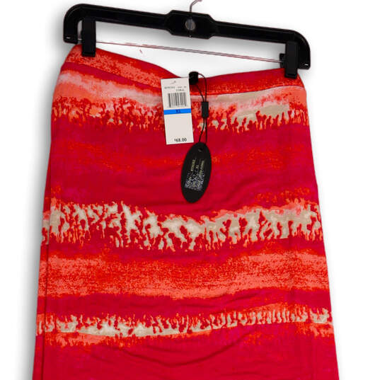 NWT Womens Pink Orange Tie Dye Stretch Long Maxi Skirt Size X-Large image number 4