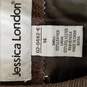 Jessica London Women Brown Leather Jacket L NWT image number 3