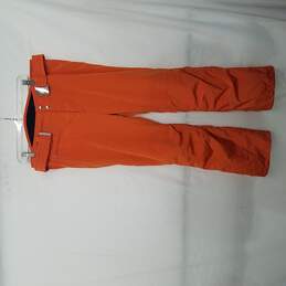Bogner Lined Orange Ski Pants w/ Belt