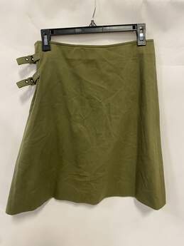 Christian Dior Green Half Pleated Skirt 4 alternative image