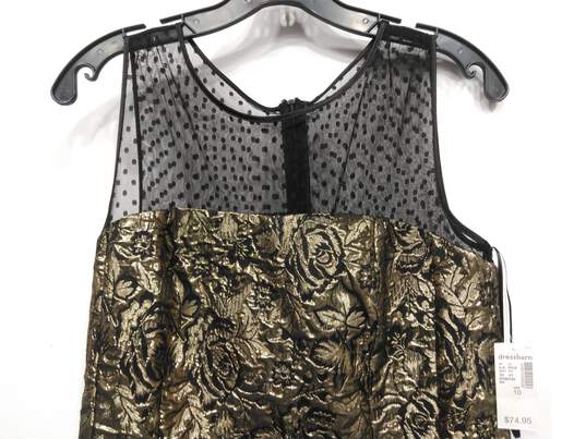 Dress Barn l Luxe Metallic Dress Size 10 image number 4