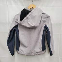 Snozu Boys Gray & Red Trim 100% Polyester Full Zip Hooded Jacket Size M 10-12 alternative image