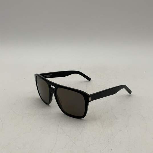 Saint Laurent Mens Black Full-Rim UV Protection Lightweight Wayfarer Sunglasses image number 2