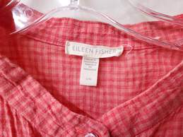 Eileen Fisher | Women's Coral Button-Up | Size L alternative image