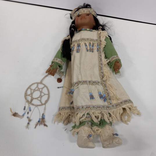 Native American Girl 16 Inch Doll w/ Dream Catcher image number 6