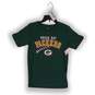Boys Green NFL Green Bay Packers Short Sleeve T Shirt Size L image number 1