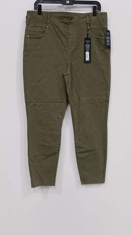 Liverpool Los Angeles Women's Green Gia Glider Crop Pants Size 14/32