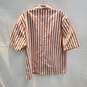 Stussy Garage Zip Up Stripe Shirt NWT Size L image number 2