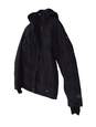Womens Black Plaid Long Sleeve Pockets Hooded Full Zip Ski Jacket Size Large image number 2