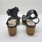 Via Spiga Women's Black Leather Nemy Platform Sandals Size 6 image number 3