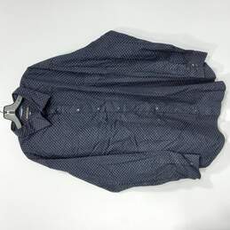 Michael Kors Navy Blue And Red Button Up Dress Shirt Men's Size 3XL Tall