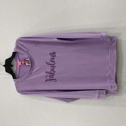 NWT Womens Purple Fabulous Meredith Statement Tunic Sweatshirt Size XL