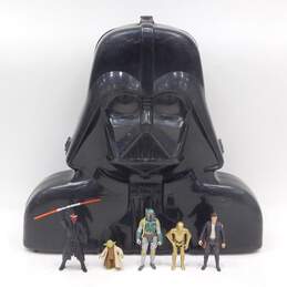 Vintage Star Wars Darth Vader Carrying Case 2000s Action Figures (31) Lot