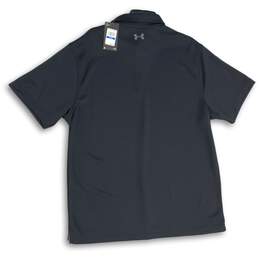 NWT Mens Black Short Sleeve Spread Collar Tech Golf Polo Shirt Size XL alternative image