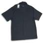 NWT Mens Black Short Sleeve Spread Collar Tech Golf Polo Shirt Size XL image number 2
